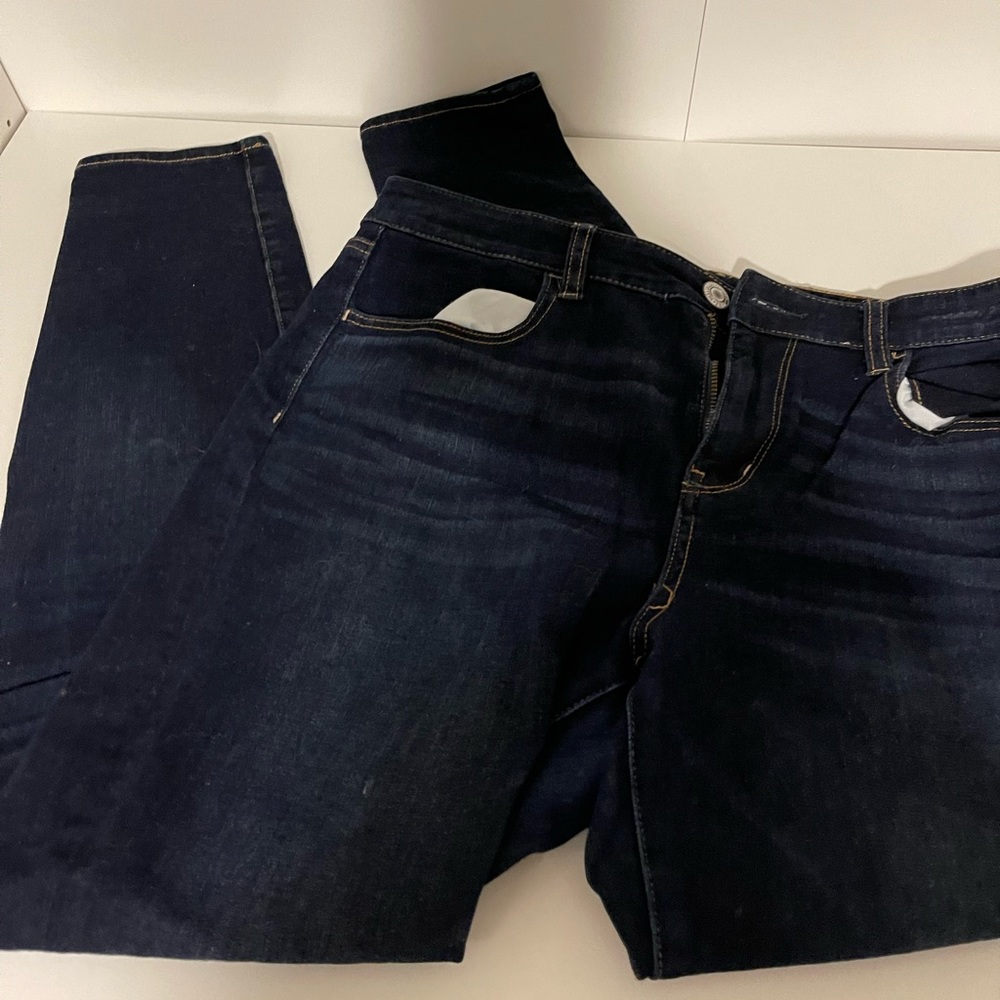 High Waisted Dark Wash Jeans - size 12 Regular